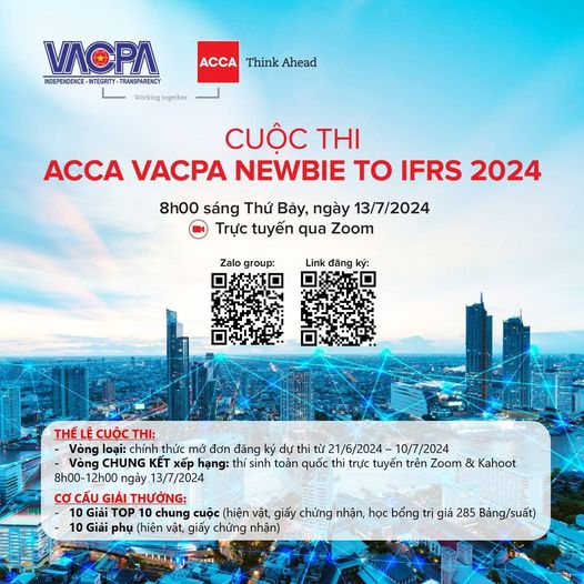 ĐĂNG KÝ THAM DỰ CUỘC THI “ACCA VACPA Newbie to IFRS 2024”