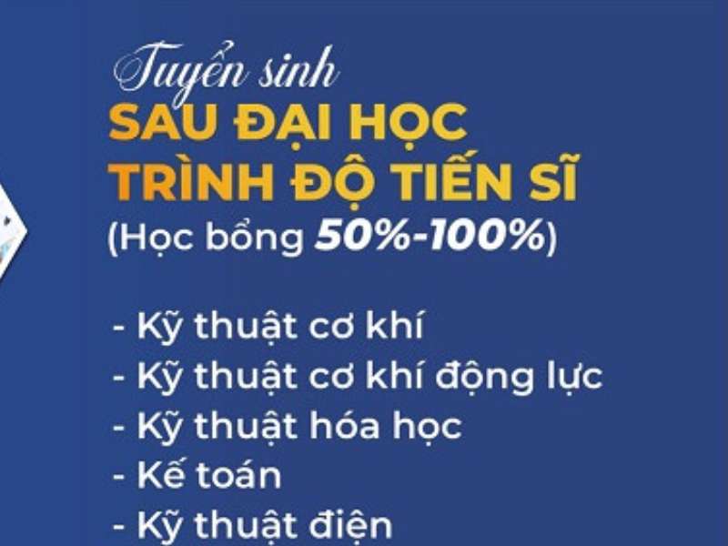 Tuyển sinh đào tạo trình độ Tiến sĩ năm 2024