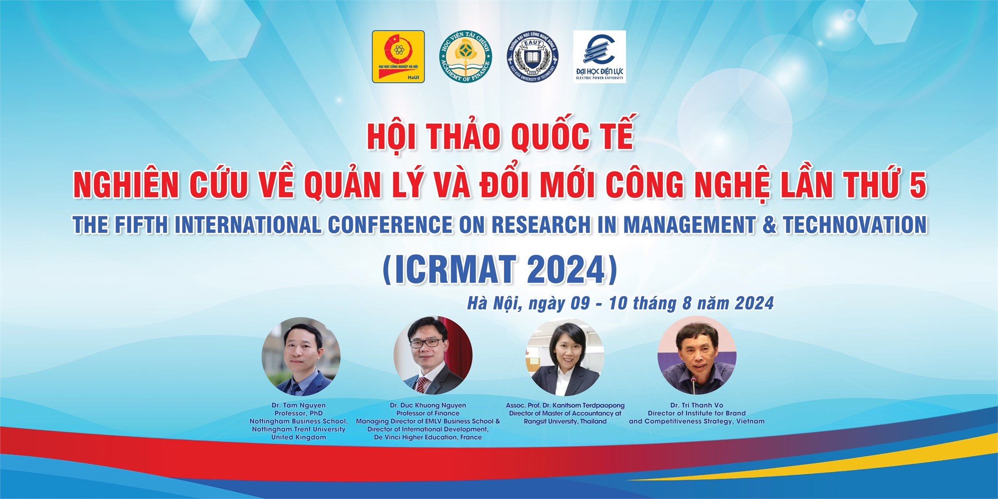 Hội thảo quốc tế Nghiên cứu về Quản lý và Đổi mới Công nghệ lần thứ 5 (International Conference on Research in Management &Technovation - ICRMAT)