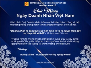 Chúc mừng ngày doanh nhân Việt Nam