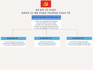 Sơ đồ cơ cấu tổ chức Đảng bộ bộ phận Trường Kinh tế