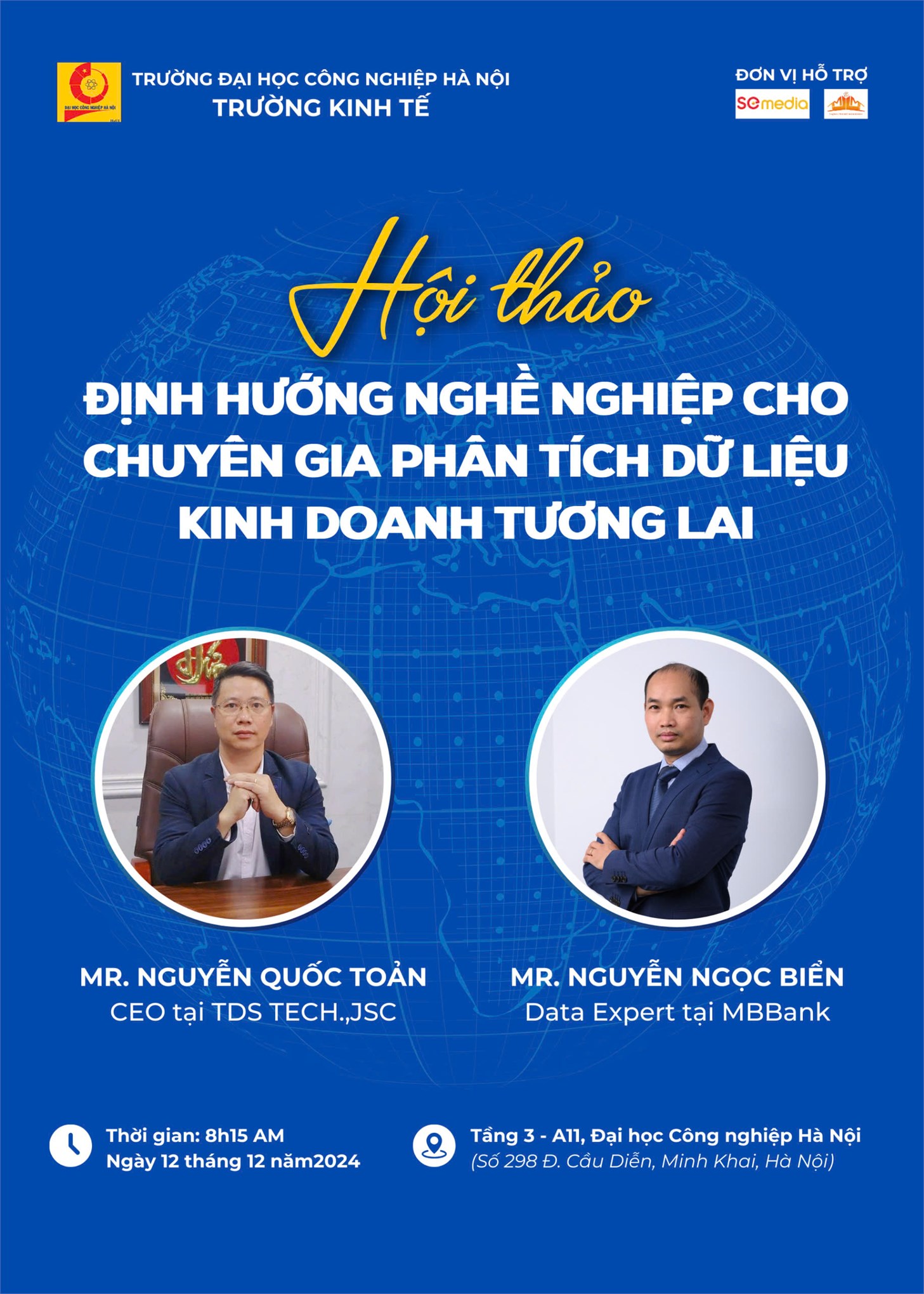 Thư mời: Tham dự Hội thảo khoa học “Định hướng nghề nghiệp cho chuyên gia Phân tích dữ liệu kinh doanh tương lai”