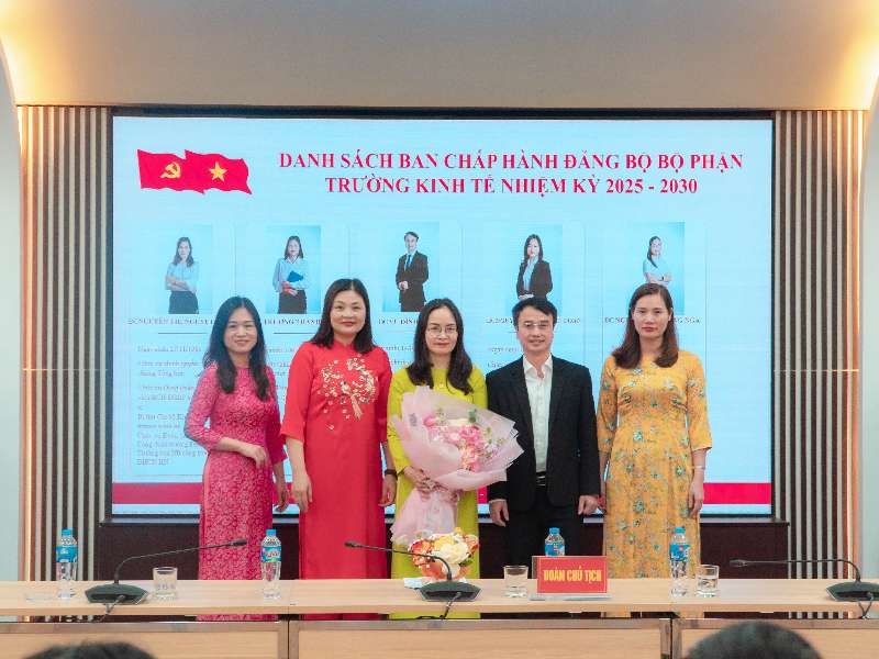 Đảng bộ bộ phận Trường Kinh tế tổ chức thành công Đại hội Đảng bộ nhiệm kỳ 2025-2030.