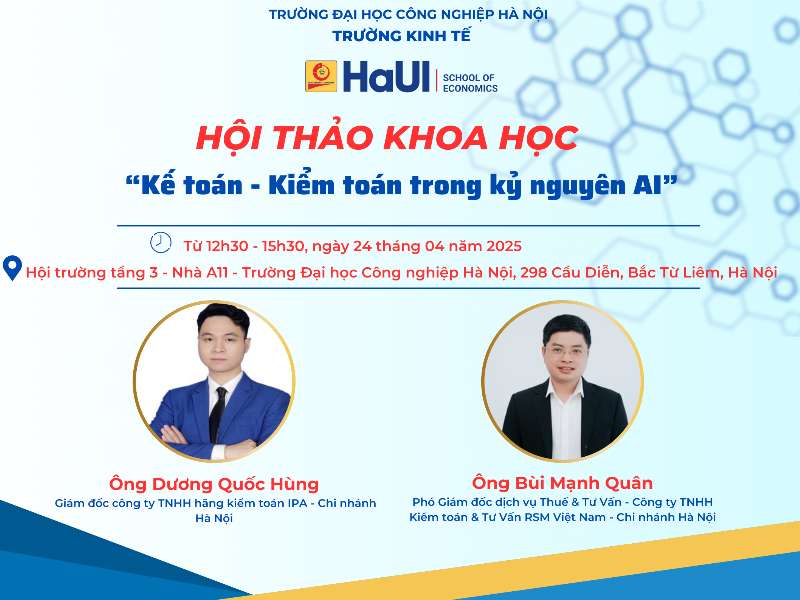 Tổ chức Hội thảo khoa học “Kế toán – Kiểm toán trong kỷ nguyên AI”
