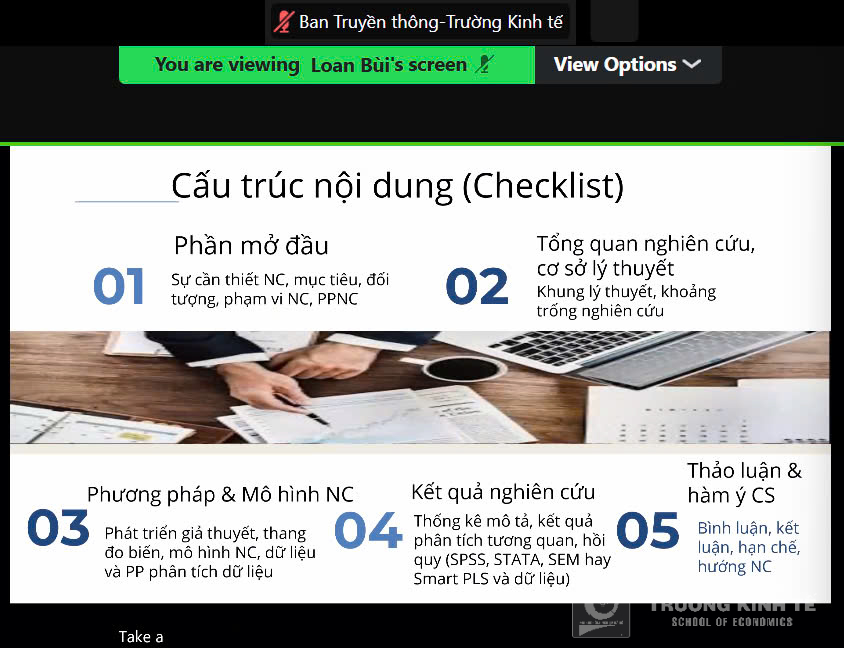 Tập huấn nghiên cứu khoa học cho sinh viên, chủ đề: `Hướng dẫn cách thức, kỹ năng viết và công bố kết quả nghiên cứu`