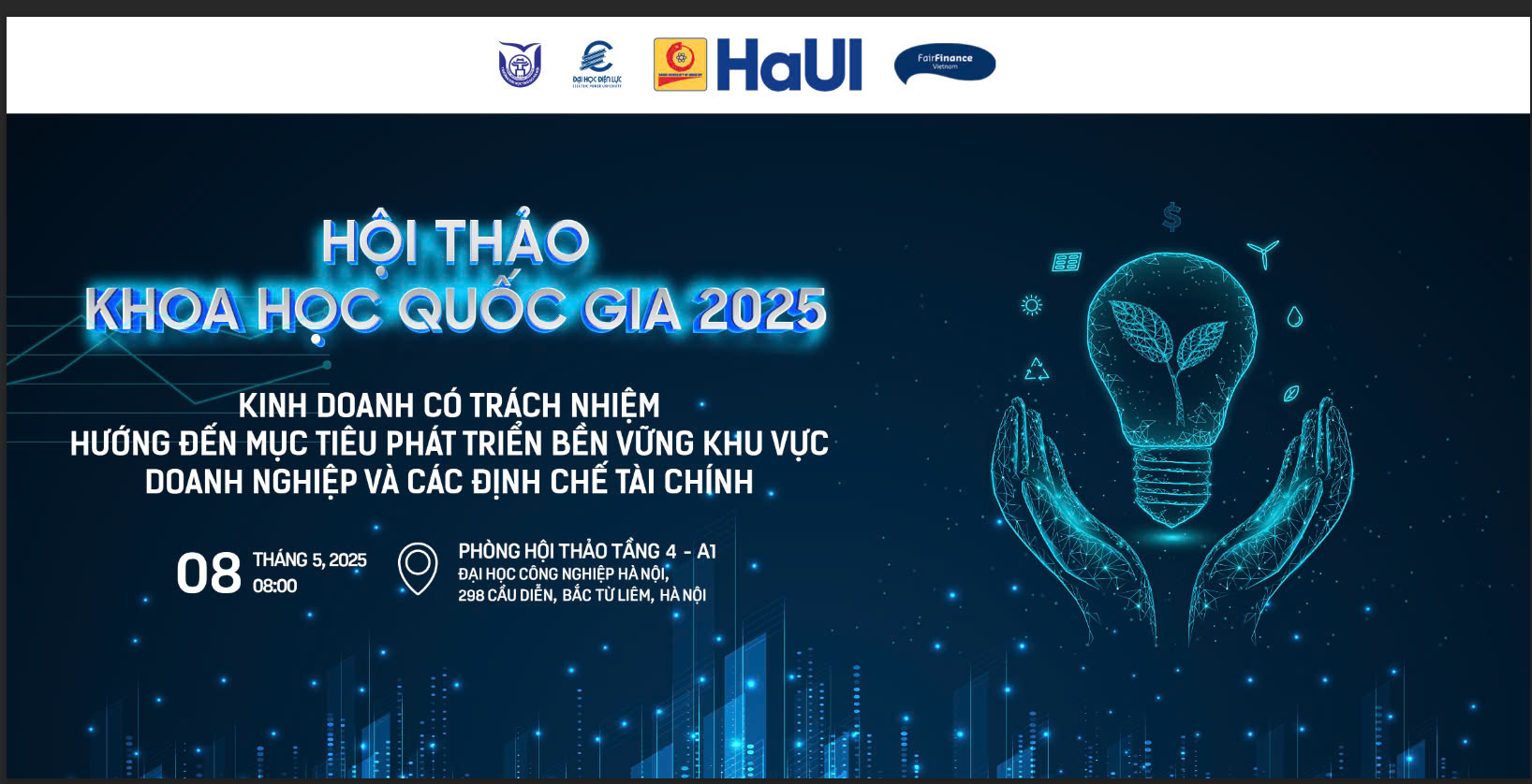 Thông báo Tổ chức Hội thảo Khoa học quốc gia về Quản trị và Tài chính