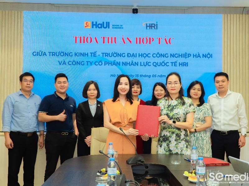 Trường Kinh tế – Đại học Công nghiệp Hà Nội ký kết thỏa thuận hợp tác với Công ty Cổ phần Nhân lực Quốc tế HRI và Công ty Cổ phần Dịch vụ và Địa ốc Đất Xanh Miền Bắc