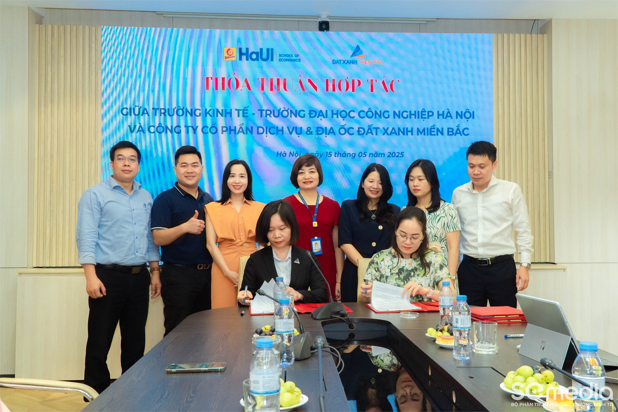 Trường Kinh tế – Đại học Công nghiệp Hà Nội ký kết thỏa thuận hợp tác với Công ty Cổ phần Nhân lực Quốc tế HRI và Công ty Cổ phần Dịch vụ và Địa ốc Đất Xanh Miền Bắc