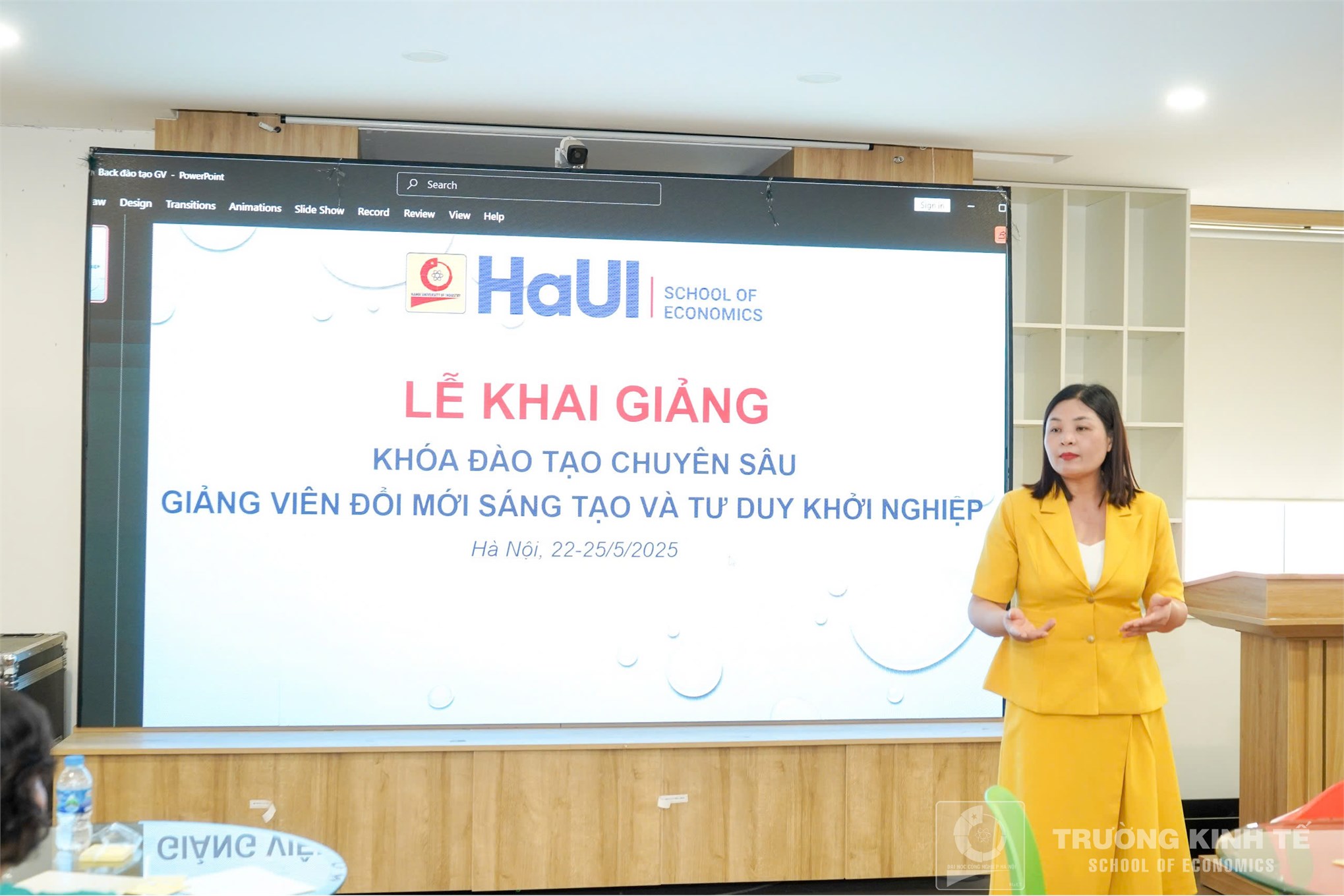 Trường Kinh tế, Trường Đại học Công nghiệp Hà Nội thúc đẩy đào tạo khởi nghiệp sáng tạo