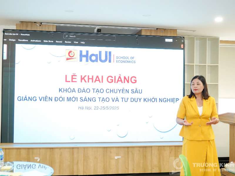 Trường Kinh tế, Trường Đại học Công nghiệp Hà Nội thúc đẩy đào tạo khởi nghiệp sáng tạo