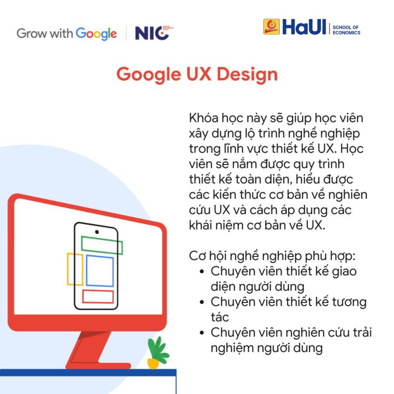 Thông báo: Về việc đăng ký tham gia Học bổng Google Career Certificates năm 2025