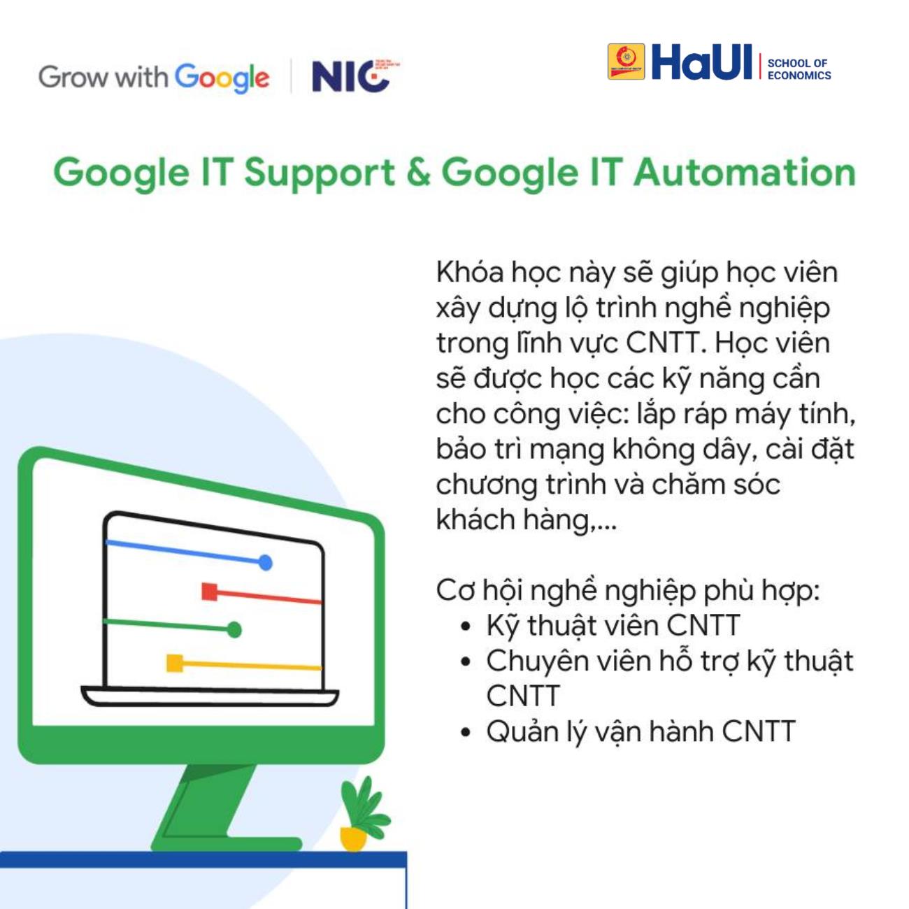 Thông báo: Về việc đăng ký tham gia Học bổng Google Career Certificates năm 2025