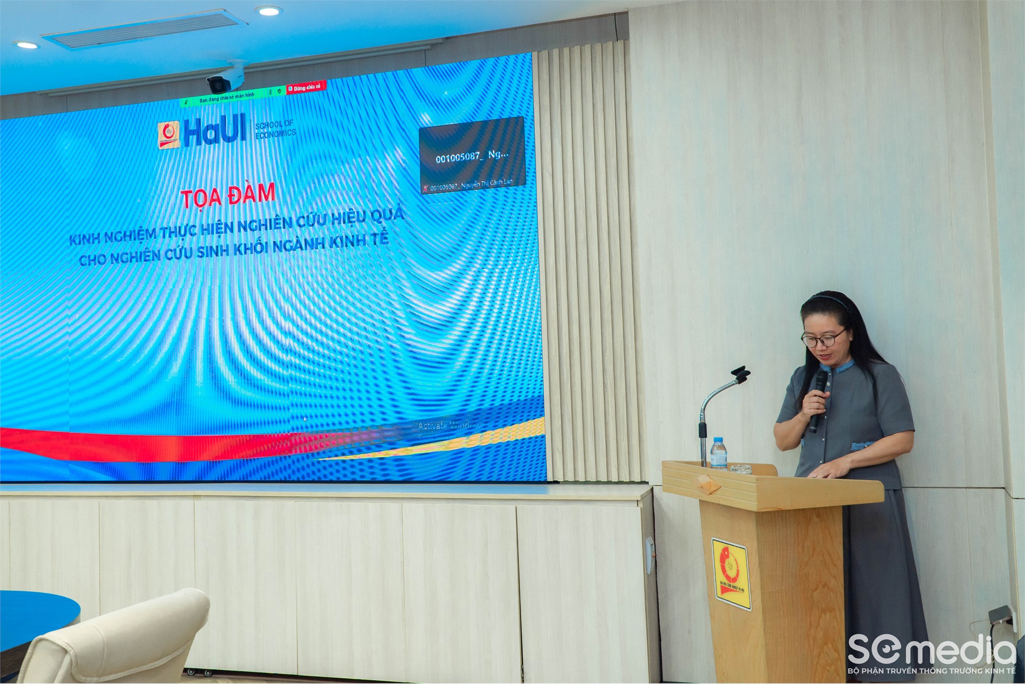 Trường Kinh tế tổ chức tọa đàm “Kinh nghiệm thực hiện nghiên cứu hiệu quả cho nghiên cứu sinh khối ngành kinh tế”