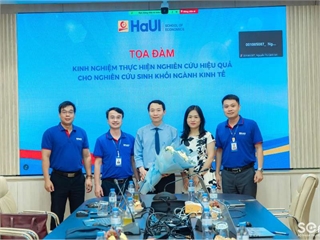 Trường Kinh tế tổ chức tọa đàm “Kinh nghiệm thực hiện nghiên cứu hiệu quả cho nghiên cứu sinh khối ngành kinh tế”
