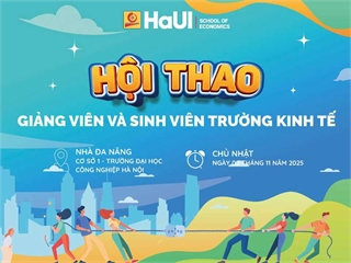 Thông báo tổ chức Hội thao giảng viên và sinh viên Trường Kinh tế năm 2025
