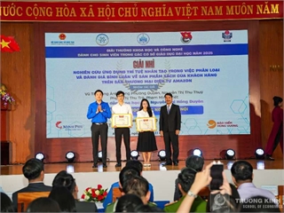 Đề tài nghiên cứu khoa học của nhóm sinh viên Trường Kinh tế đạt Giải Nhì Giải thưởng Khoa học và Công nghệ sinh viên toàn quốc năm 2025