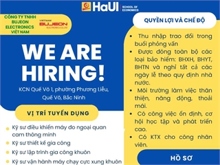 Công ty TNHH Bujeon Electronics Việt Nam tuyển dụng