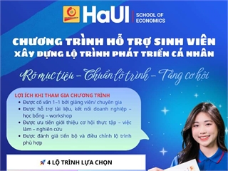Chương trình hỗ trợ sinh viên – xây dựng lộ trình phát triển cá nhân “Định hướng rõ ràng – Xây lộ trình phù hợp – Gia tăng cơ hội thành công”
