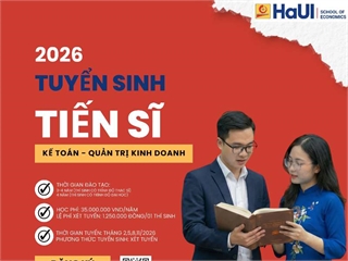 THÔNG TIN TUYỂN SINH SAU ĐẠI HỌC NĂM 2026 - KHỐI NGÀNH KINH TẾ