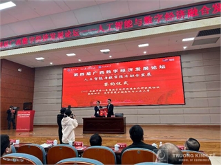 Đoàn công tác Trường Đại học Công nghiệp Hà Nội tham dự Chuỗi sự kiện hợp tác giáo dục – kinh tế số tại Nam Ninh, Quảng Tây (Trung Quốc)