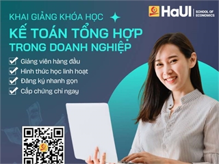 THÔNG BÁO KHAI GIẢNG KHÓA HỌC KẾ TOÁN TỔNG HỢP TRONG DOANH NGHIỆP (Khai giảng dự kiến: 12/03/2026)