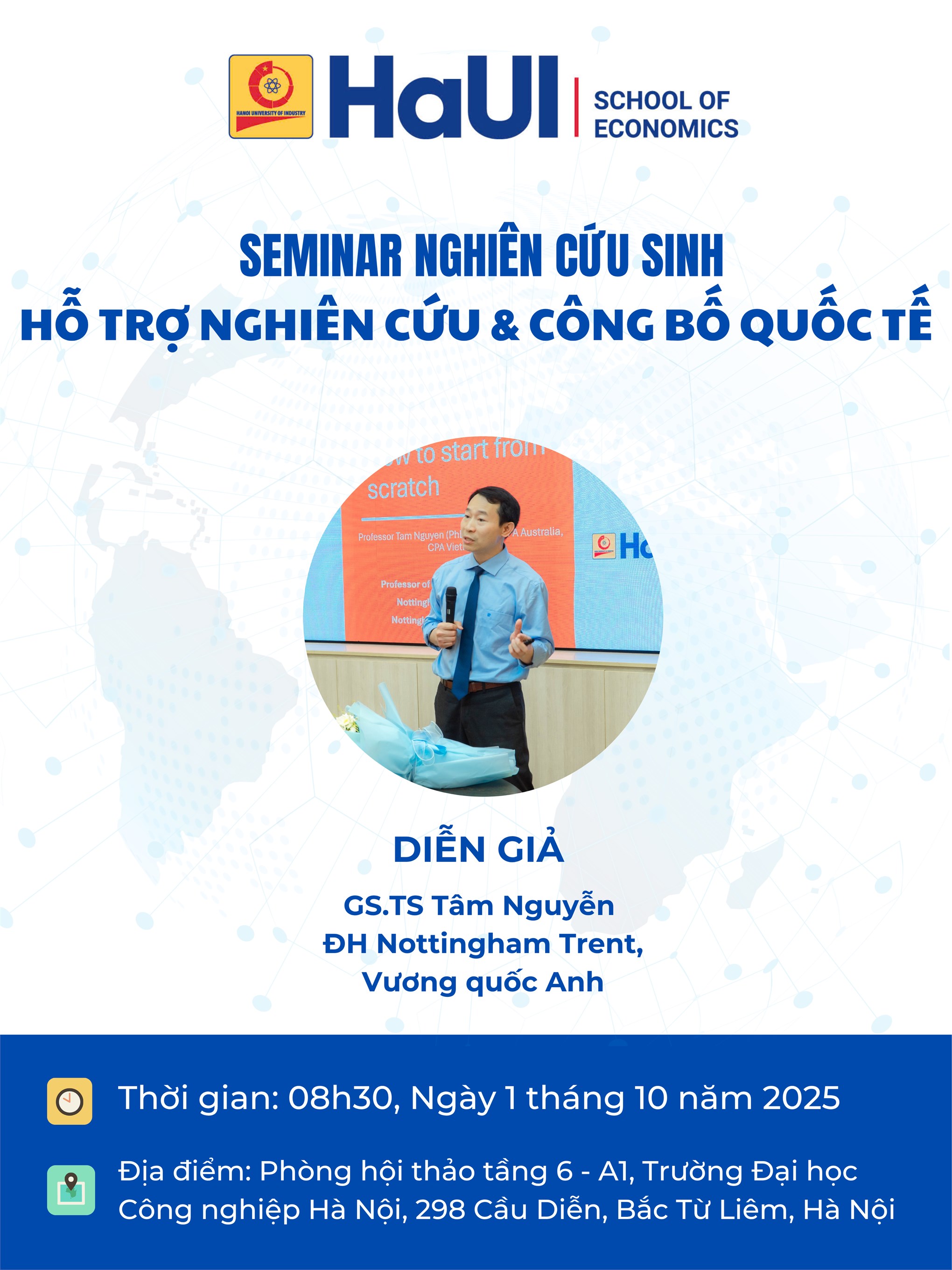Tổ chức Seminar Nghiên cứu sinh: Hỗ trợ nghiên cứu & công bố quốc tế