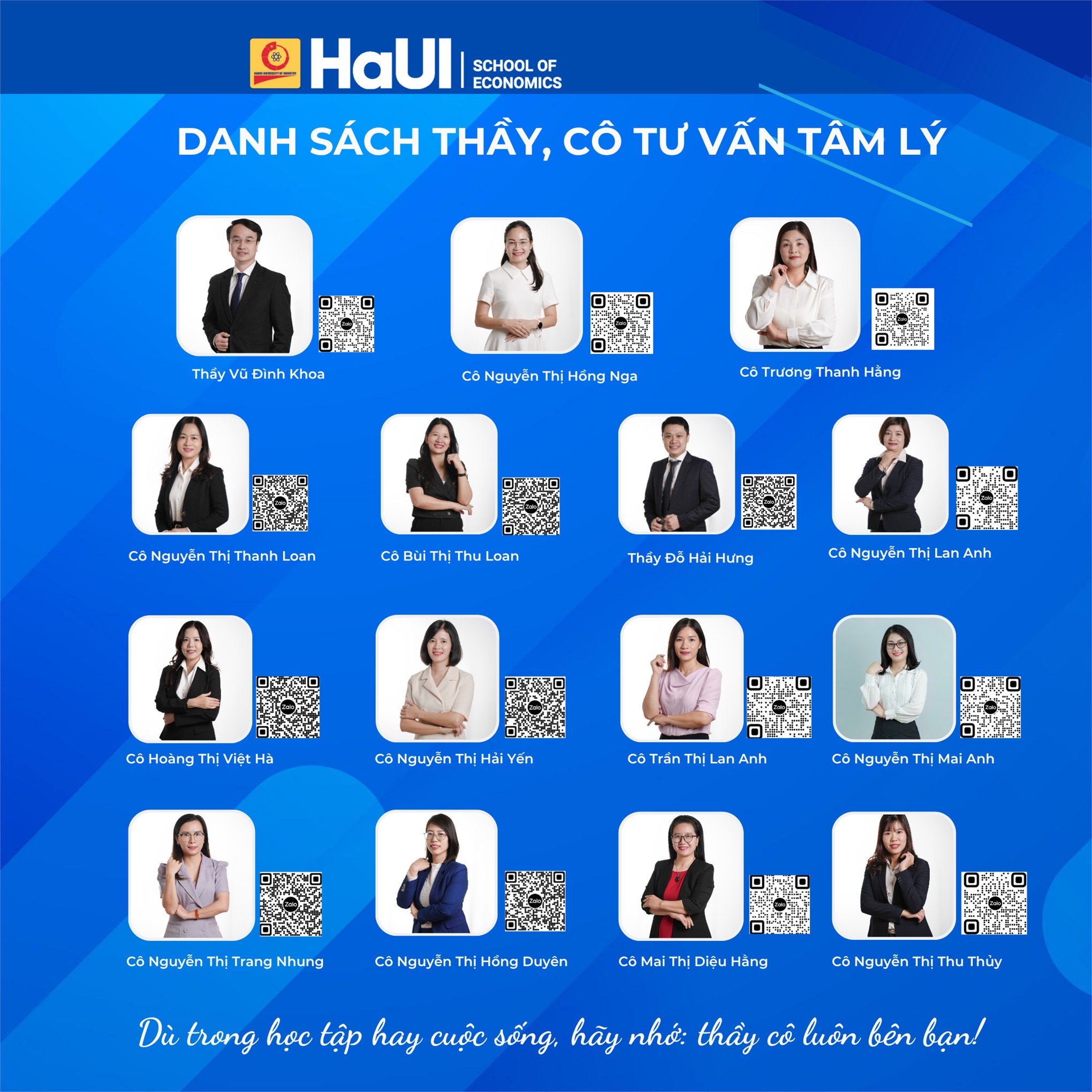 SE triển khai “QR code phản ánh thông tin lớp học phần & QR code danh sách thầy/cô tư vấn tâm lý” – Chung tay xây dựng Giảng đường hạnh phúc