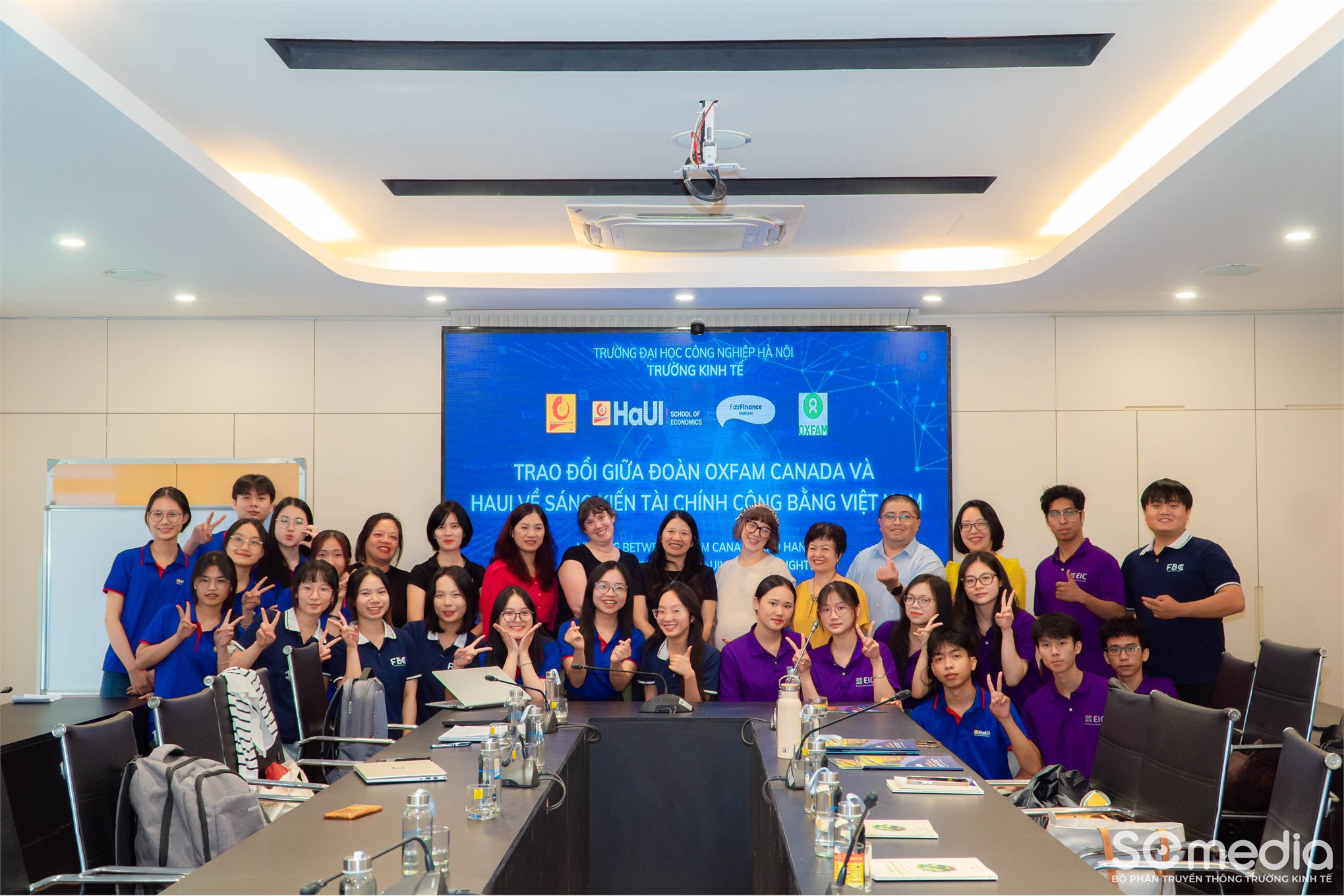 Trường Kinh tế, Trường Đại học Công nghiệp Hà Nội đón tiếp đoàn cán bộ Tổ chức Tài chính công bằng Châu Á (Fair Finance Asia - FFA)