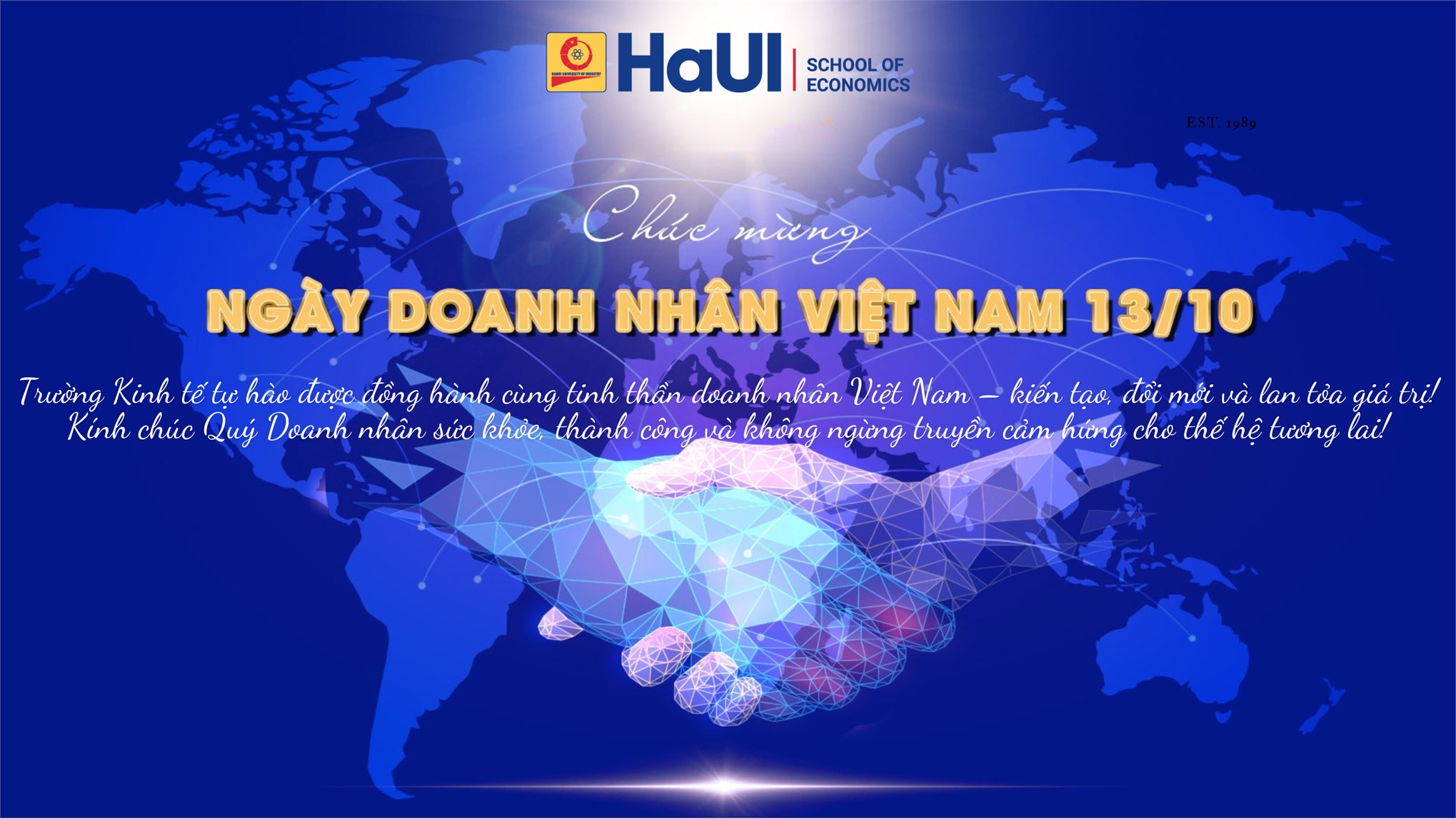 Trường Kinh tế chúc mừng Ngày Doanh nhân Việt Nam 13/10