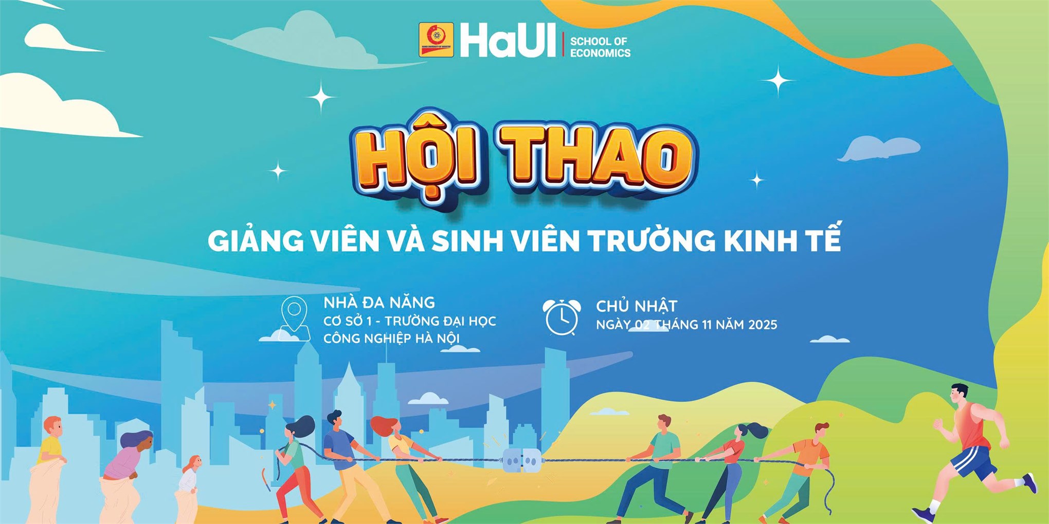 Thông báo tổ chức Hội thao giảng viên và sinh viên Trường Kinh tế năm 2025