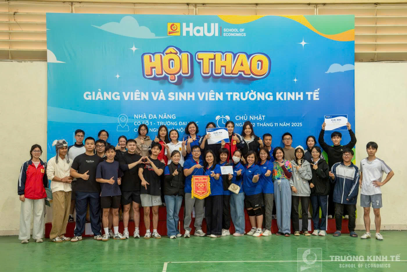 Hội thao “Giảng viên và Sinh viên Trường Kinh tế 2025” – lan tỏa tinh thần thể thao, gắn kết và sẻ chia