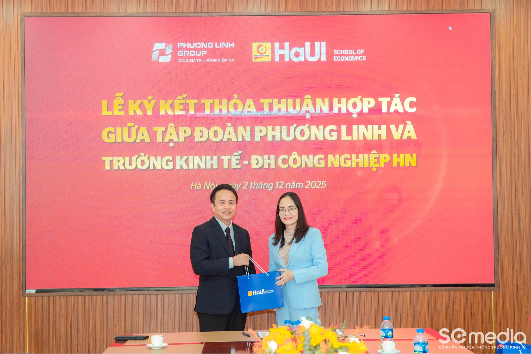 Trường Kinh tế – Đại học Công nghiệp Hà Nội tăng cường hợp tác toàn diện với Tập đoàn Phương Linh