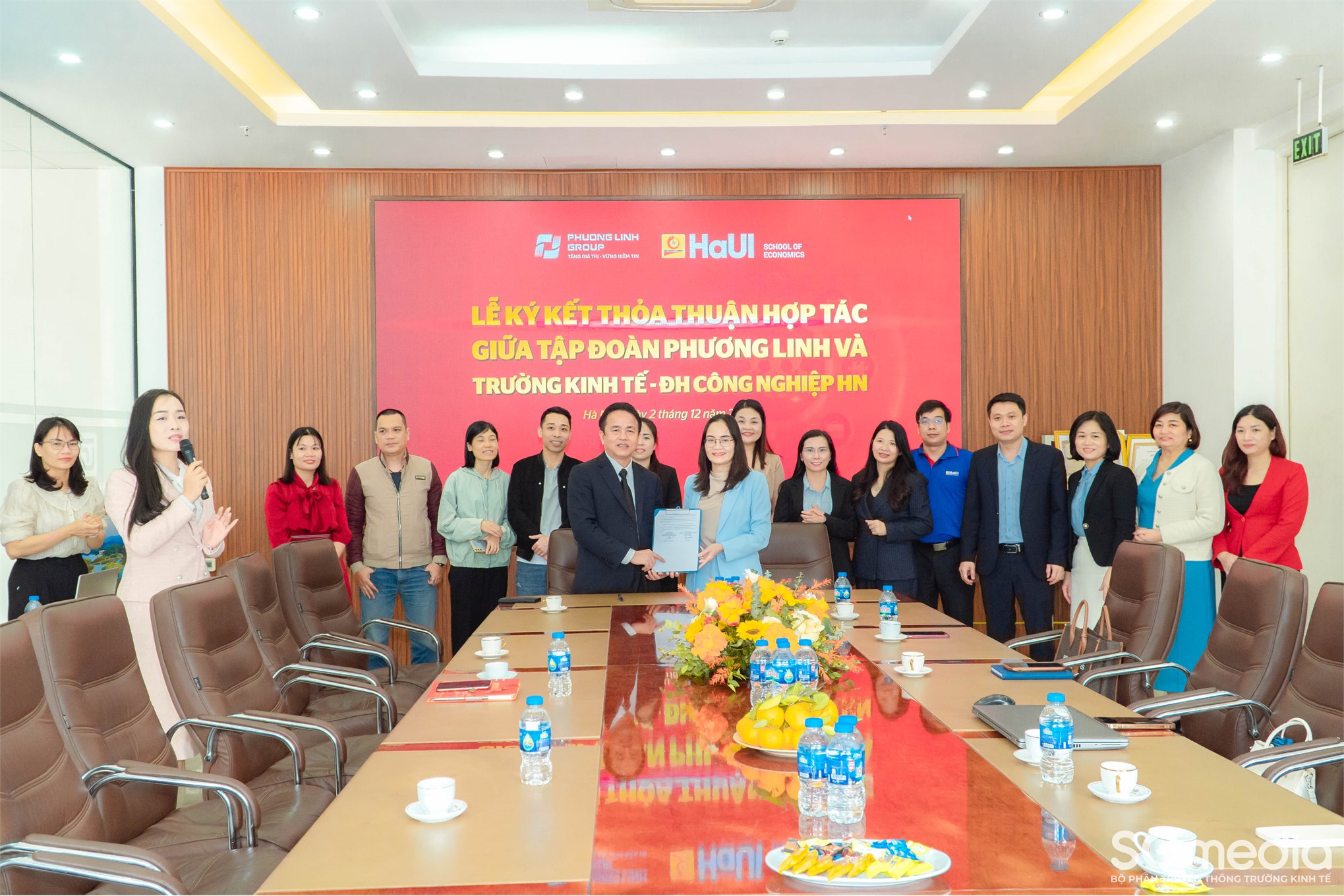 Trường Kinh tế – Đại học Công nghiệp Hà Nội tăng cường hợp tác toàn diện với Tập đoàn Phương Linh