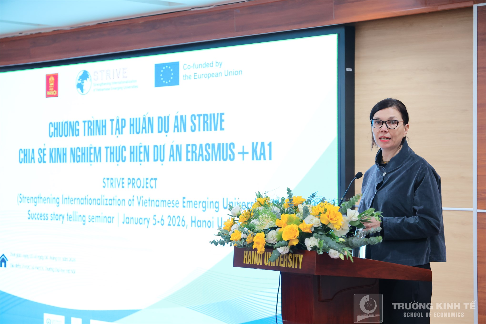 Trường Kinh tế - Đại học Công nghiệp Hà Nội tham dự “Chương trình tập huấn dự án STRIVE: chia sẻ kinh nghiệm thực hiện dự án Erasmus+ KA1”
