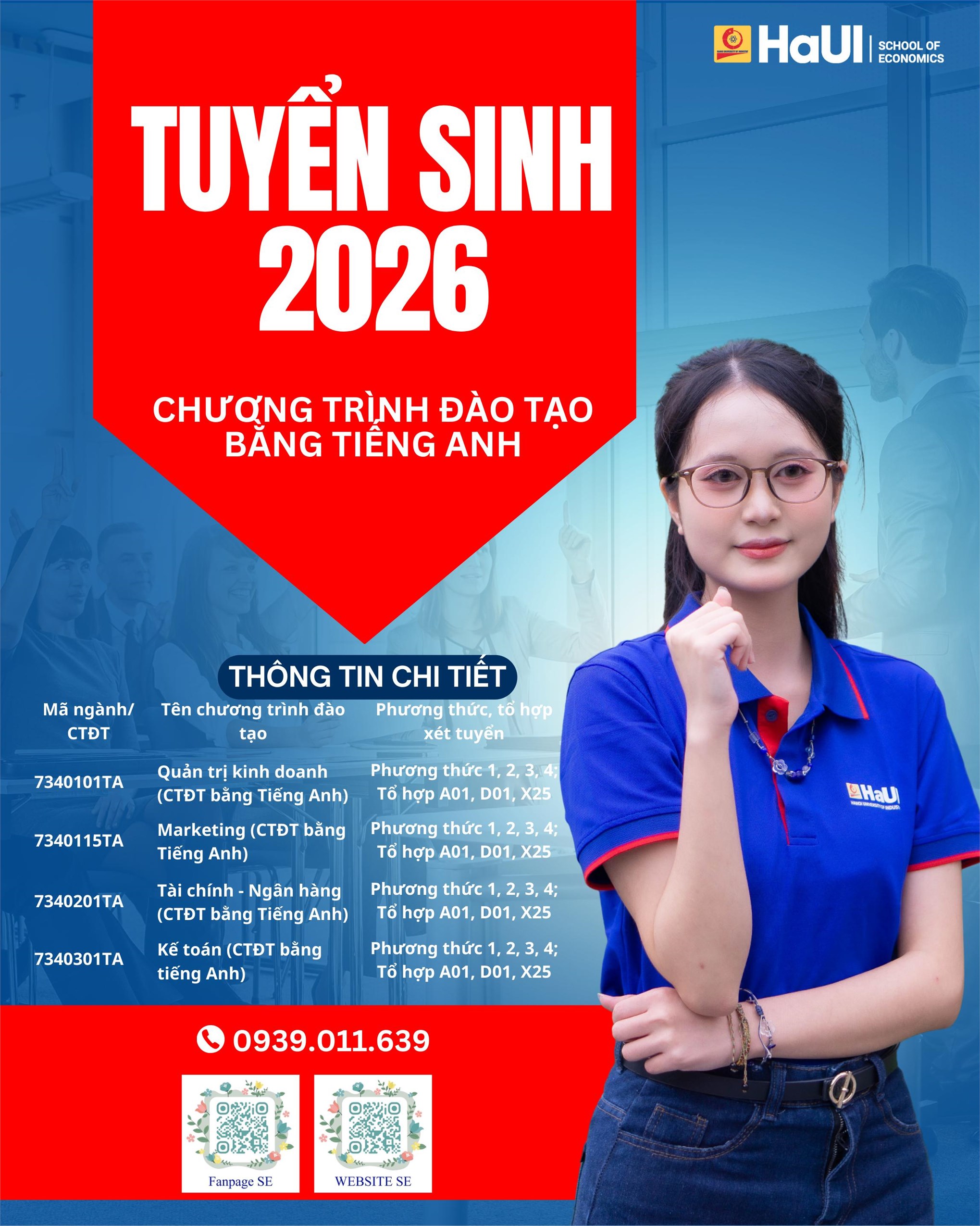04 Chương trình đào tạo bằng Tiếng Anh tại Trường Kinh tế - Đại học Công nghiệp Hà Nội