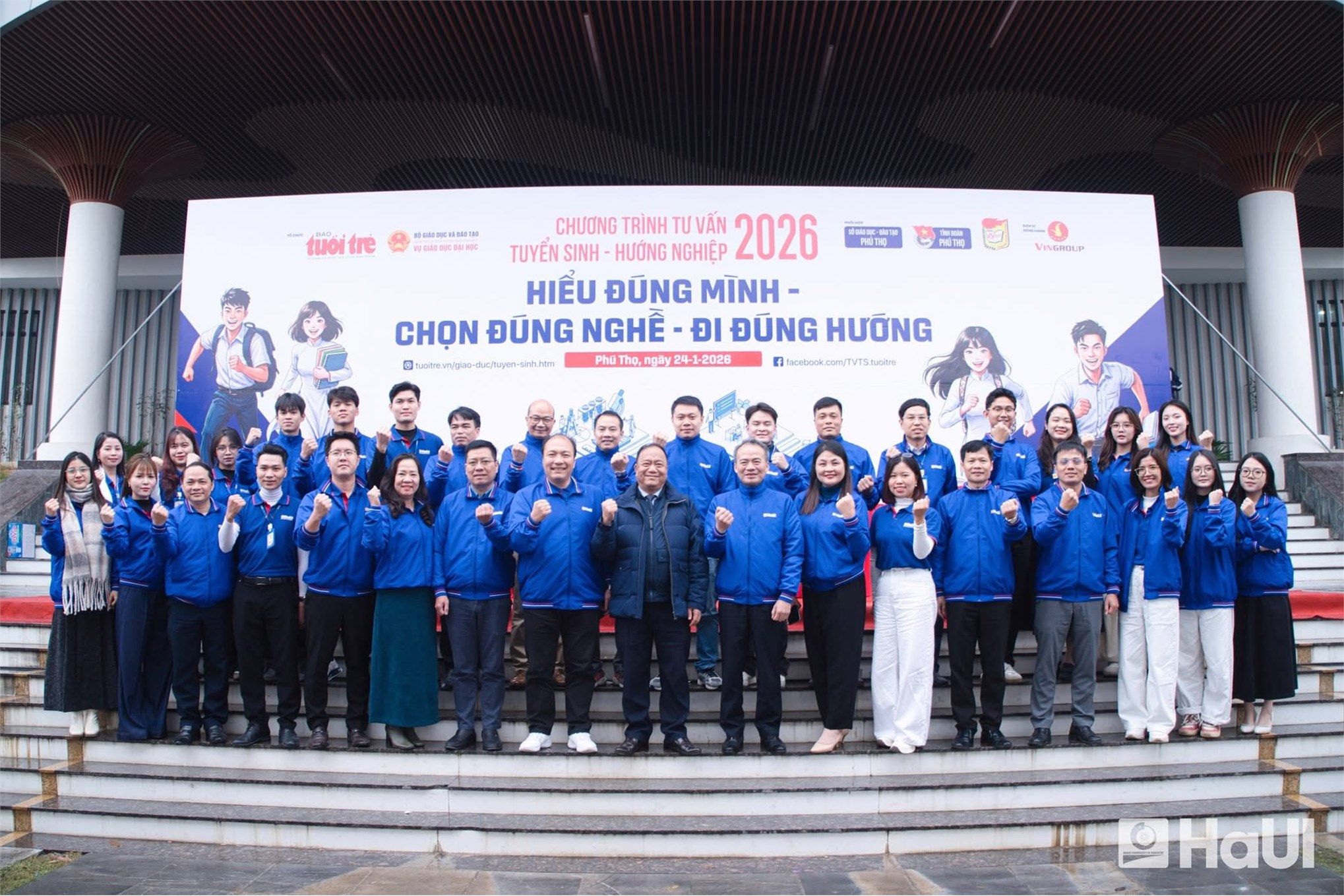 Trường Kinh tế HaUI tư vấn tuyển sinh, hướng nghiệp 2026 tại Trường THPT Chuyên Hùng Vương