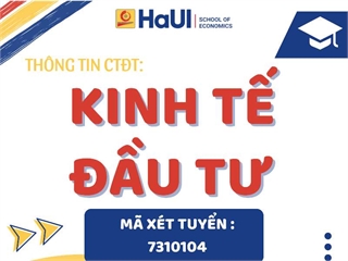 Thông tin đào tạo ngành Kinh tế đầu tư
