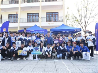 Trường Kinh tế, Đại học Công nghiệp Hà Nội tư vấn hướng nghiệp và tuyển sinh tại Trường THPT Hiệp Hòa số 3