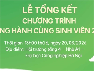 Lễ tổng kết Chương trình "Đồng hành cùng sinh viên" 2025-2026