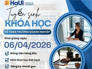 Thông báo khai giảng khóa học kế toán trưởng doanh nghiệp (khai giảng dự kiến: 06/04/2026)
