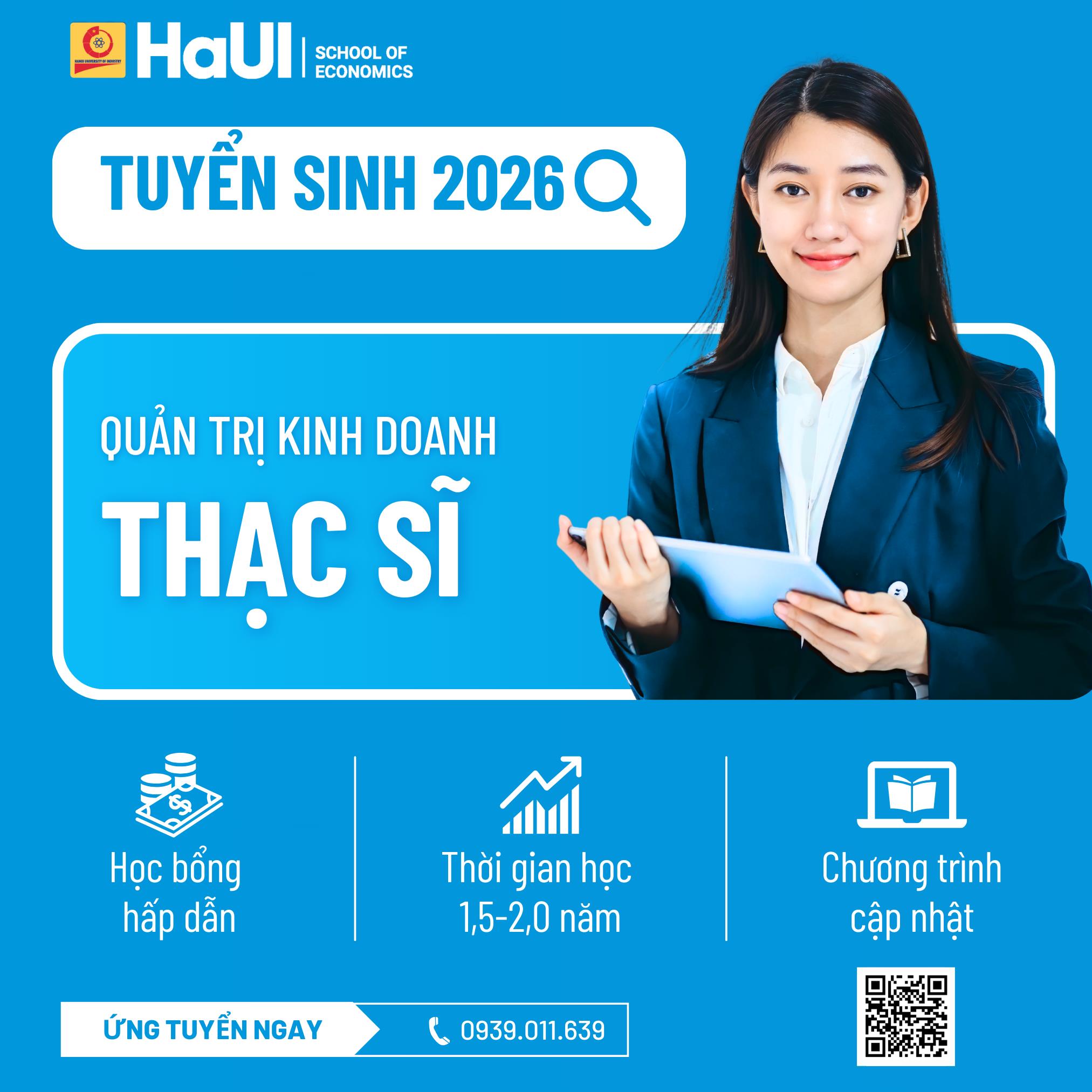 THẠC SĨ QUẢN TRỊ KINH DOANH – NÂNG TẦM TƯ DUY LÃNH ĐẠO TRONG KỶ NGUYÊN CẠNH TRANH