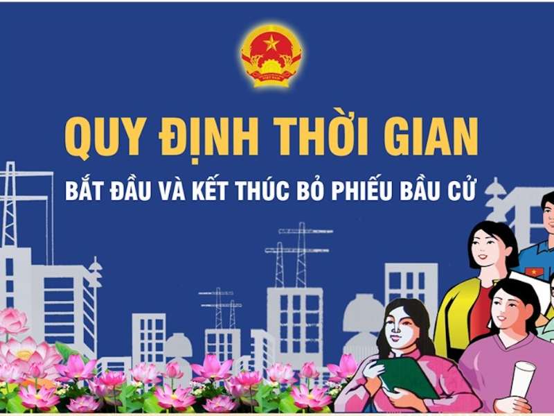 Ngày bầu cử và thời gian bỏ phiếu Đại biểu Quốc hội khóa XVI và đại biểu Hội đồng nhân dân các cấp nhiệm kỳ 2026-2031