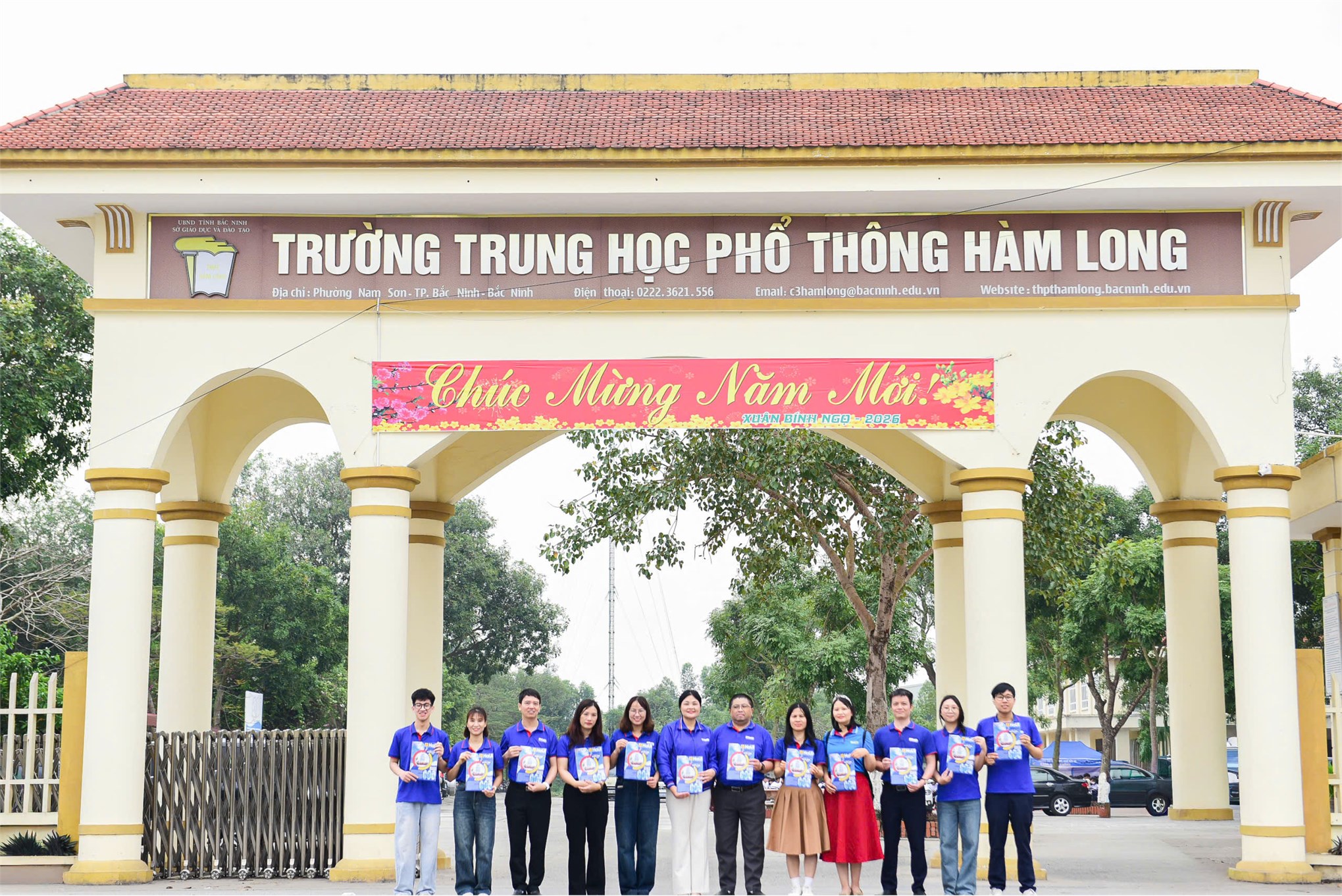 Trường Kinh tế, Đại học Công nghiệp Hà Nội tư vấn hướng nghiệp và tuyển sinh tại trường THPT Hàm Long