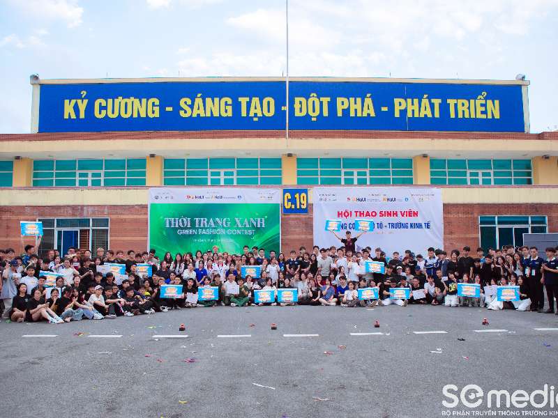 Ấn tượng sức trẻ Sinh viên Trường Kinh tế trong chuỗi hoạt động Thời trang xanh (Green fashion contest) & Hội khỏe sinh viên cơ sở 3