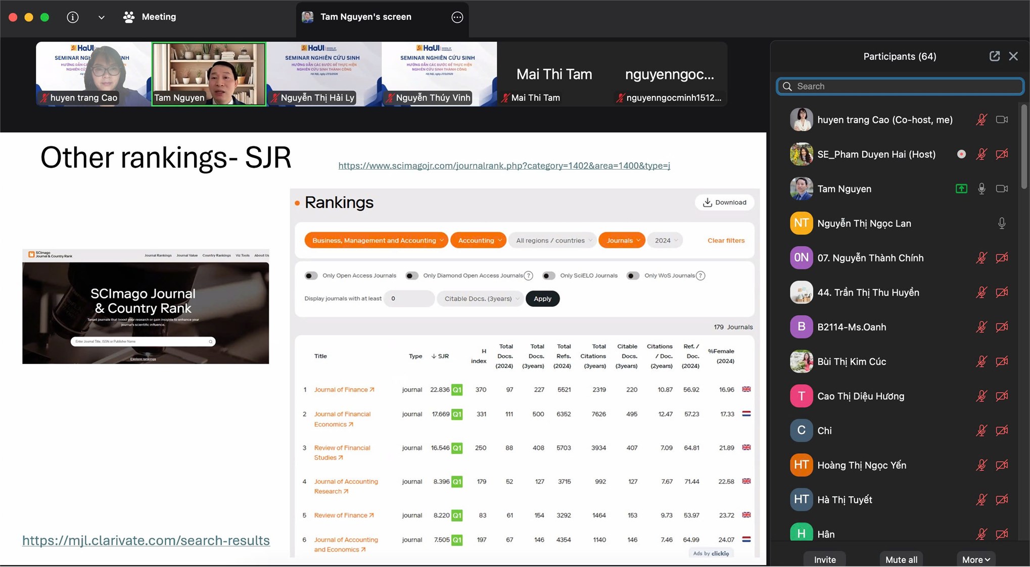 Trường Kinh tế tổ chức Seminar: `Hướng dẫn các bước để thực hiện nghiên cứu sinh thành công`