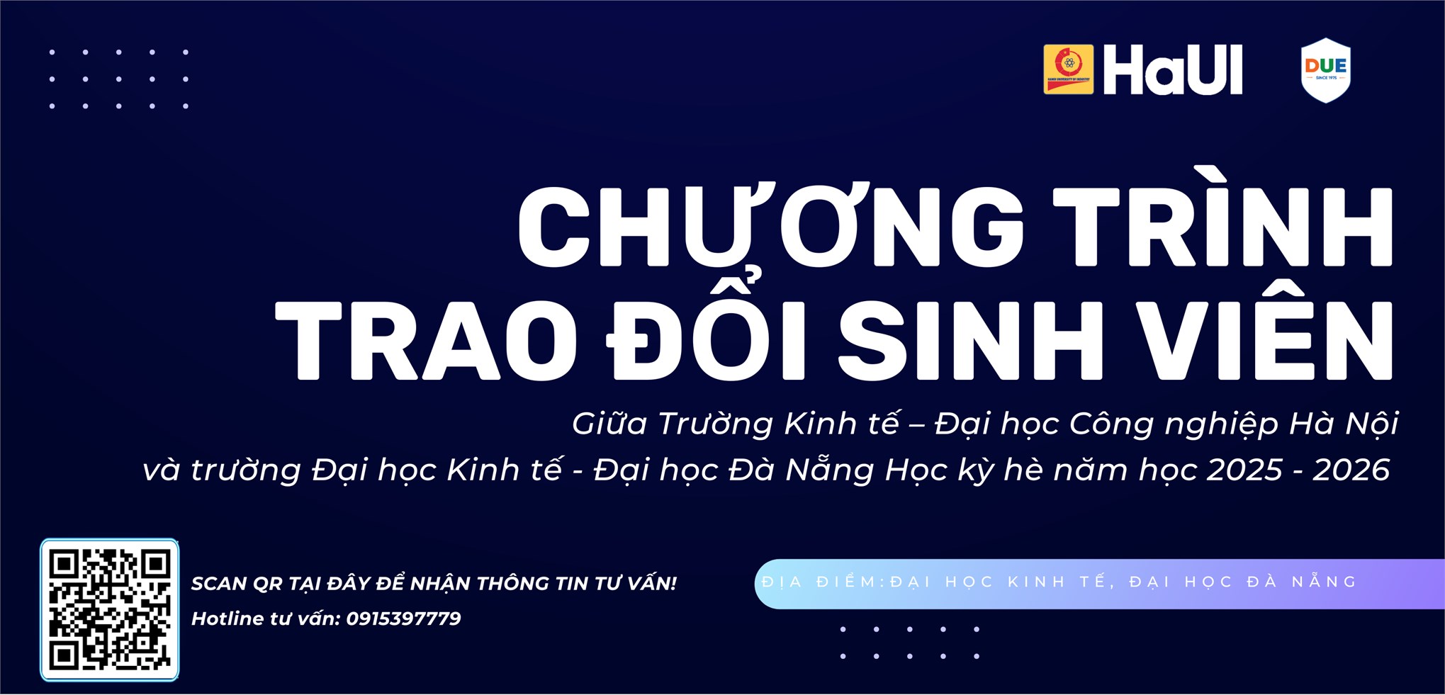 Trường Kinh tế – Đại học Công nghiệp Hà Nội tiếp tục triển khai Chương trình trao đổi sinh viên với Trường Kinh tế – Đại học Đà Nẵng trong học kỳ hè năm học 2025–2026