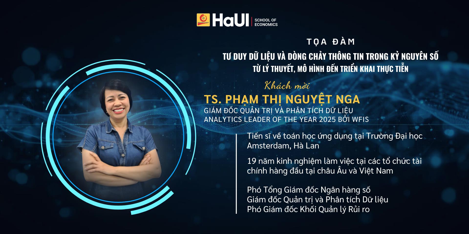 Tổ chức `Tọa đàm: Tư duy dữ liệu và dòng chảy thông tin trong kỷ nguyên số: từ lý thuyết, mô hình đến triển khai thực tiễn`