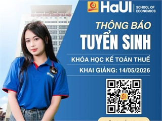 THÔNG BÁO KHAI GIẢNG KHÓA HỌC KẾ TOÁN THUẾ (Khai giảng dự kiến: 14/05/2026)