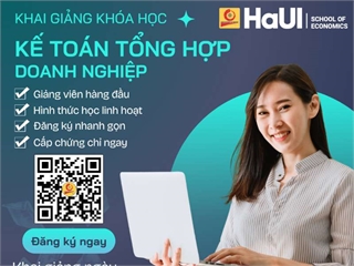 THÔNG BÁO KHAI GIẢNG KHÓA HỌC KẾ TOÁN TỔNG HỢP TRONG DOANH NGHIỆP (Khai giảng dự kiến: 13/05/2026)
