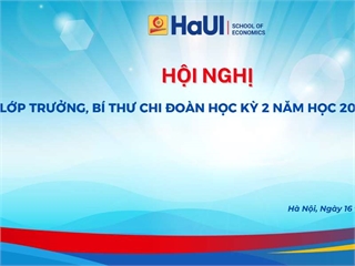 Tổ chức Hội nghị lớp trưởng, bí thư chi đoàn Học kỳ 2 năm học 2025 – 2026